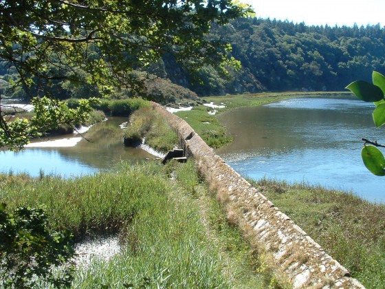 Une digue sur la rivière