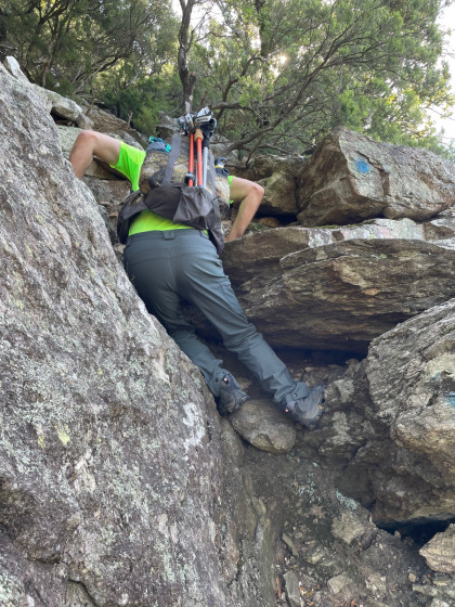 Une marche un peu haute