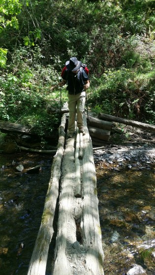 Une passerelle pour traverser la rivi&egrave;re