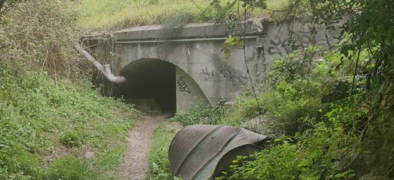 Entrée du tunnel sous l'A8
