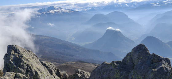 Vallée d'Ax les Thermes vue du Pic de Barail