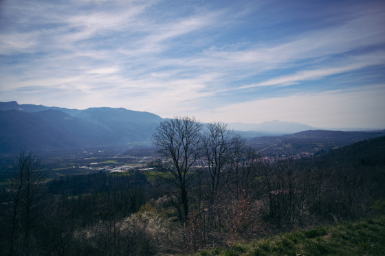 Vallée de l'Isère et le Vercors en fond
