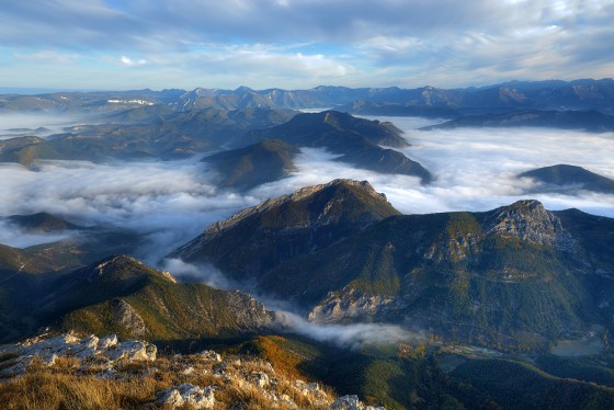 Vallée de la Drôme de puis Roche Courbe