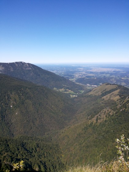 Vallée de la Génie Longue depuis la crête du Montné