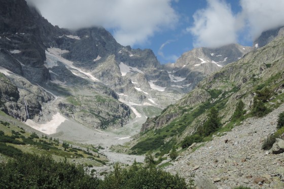 Vallée des Bans, avec le refuge au fond