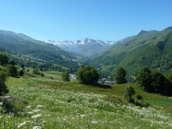 La vallée des Belleville en enfilade