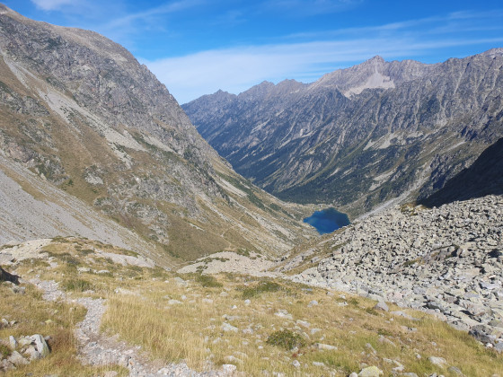Vallée du Lutour et Lac d\'Estom depuis le Vallon du Labas