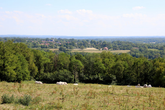 Vallée et clocher de Montipouret vus du Monteil
