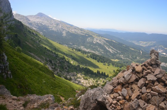 Vallon de la Fauge et Cote 2000 depuis le Col Vert