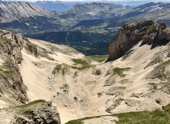 Vallon du Grand Villard vu de la Vire Olympique