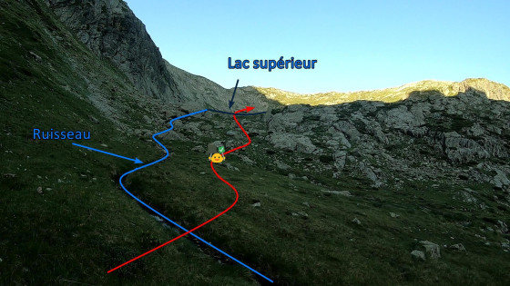 Vers le Lac supérieur de Sebeyras,