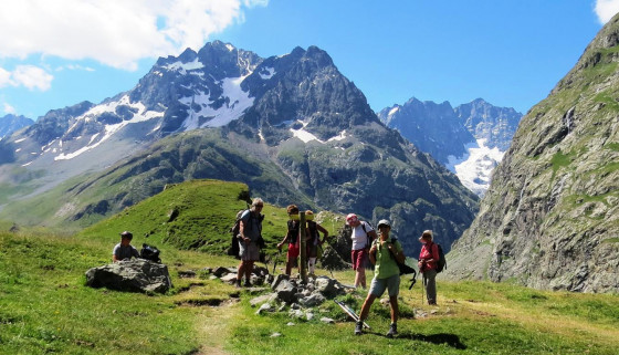 Vers le refuge de l'Alpe