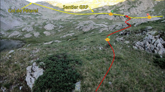 Vers le sentier GRP