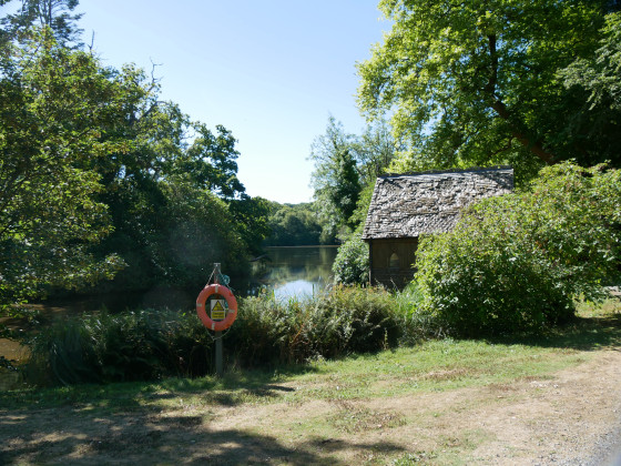 View of the lake within Clowance Estate