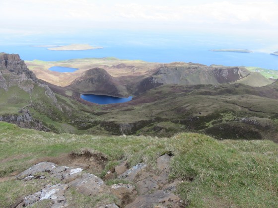 View of the lochs and the sea
