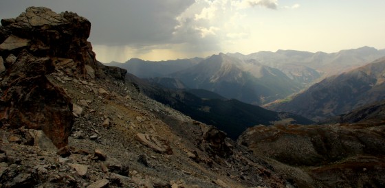 vision depuis le pas de coletta côté ouest