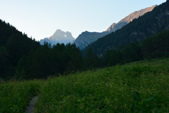 Viso vu du Petit Belvédère le matin