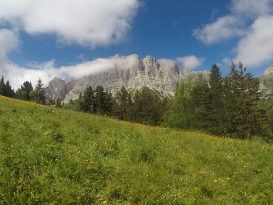 Vue après la première montée difficile