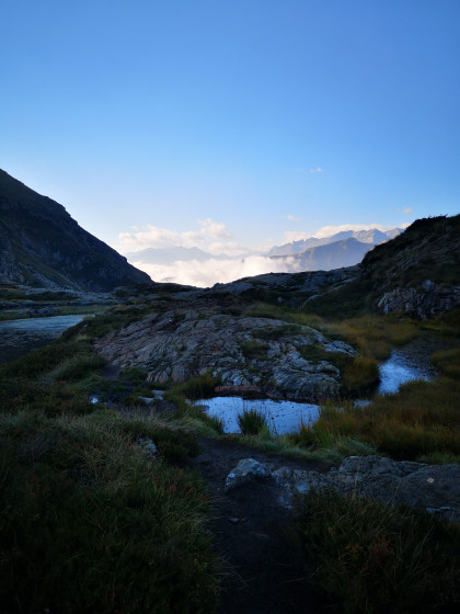 Vue de l\'étang d\'Arbu