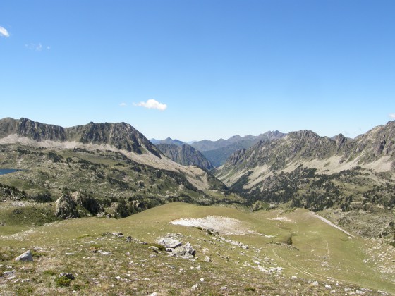 Vue sur la descente