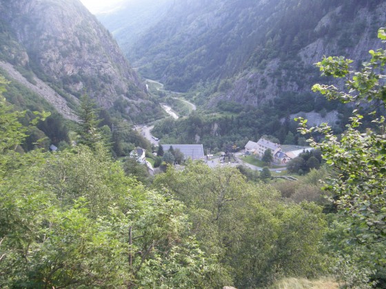 Vue sur le parking