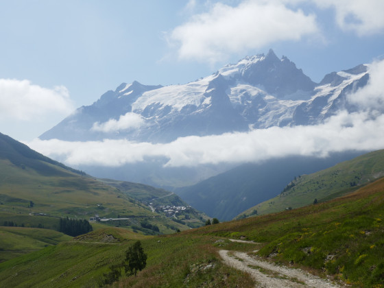 Vu sur les glaciers de la Meije