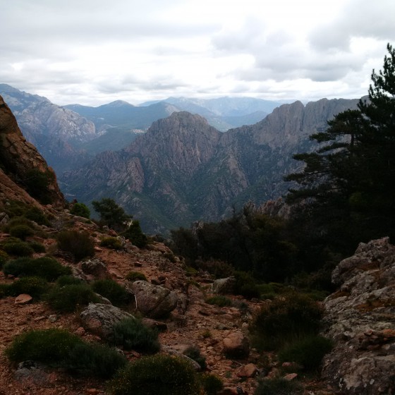 vue à l'arrivée de la montée