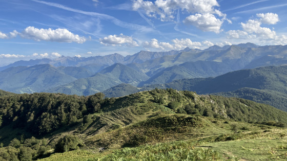 Vue à l'arrivée