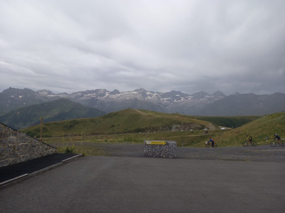 Vue à la sortie de la télécabine de Superbagnères