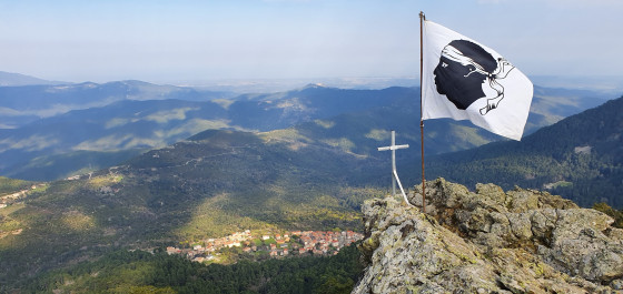 vue aérienne de Punta Tana