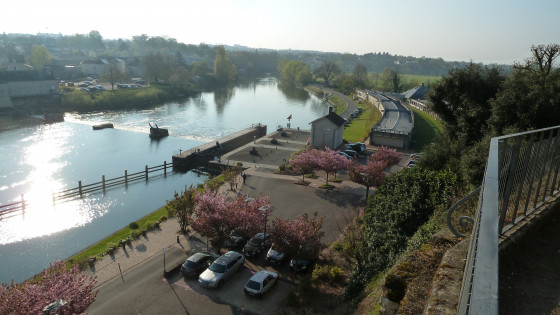 Vue aval sur la Sarthe