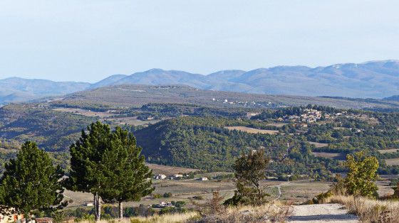 Vue avant d\'arriver à Villemus