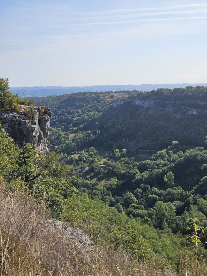 Vue avant le château