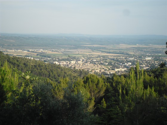 Vue côté Manosque et vallée de la Durance