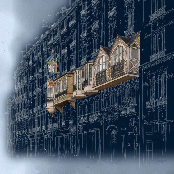 Vue d\'artiste de la rue Louis Morard
