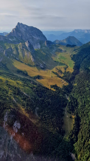 Vue d'avion de la rando