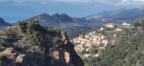 Vue d\'Oletta - Montée Pardinu
