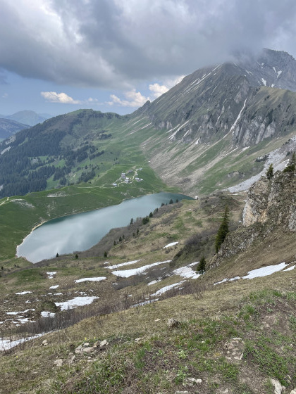 Vue de l'aiguille verte