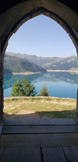 Vue de l\'intérieur de la chapelle