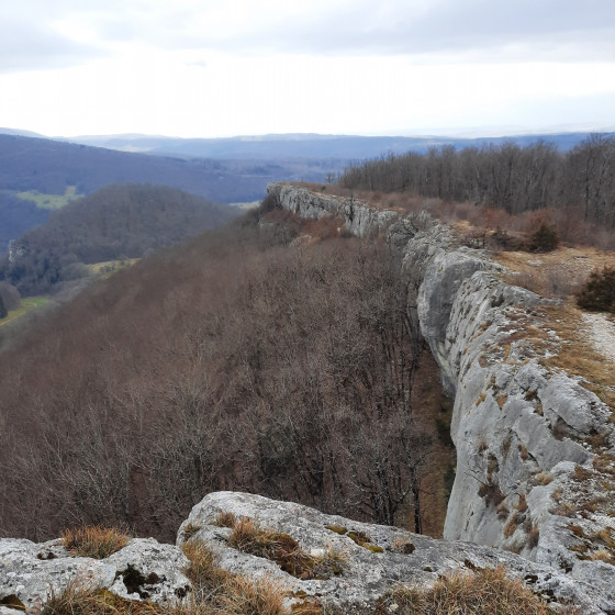 Vue de la corniche vers l'Ouest
