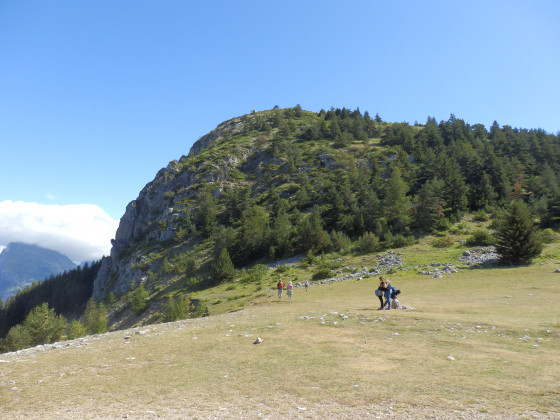 Vue de la crête des Baumes depuis le Collet du Tat