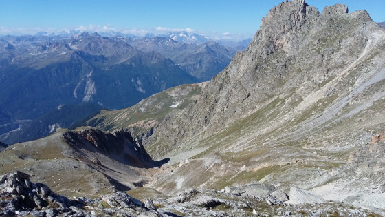 Vue de la descente du col de la Masse