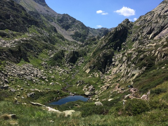 Vue de la descente vers En Beys