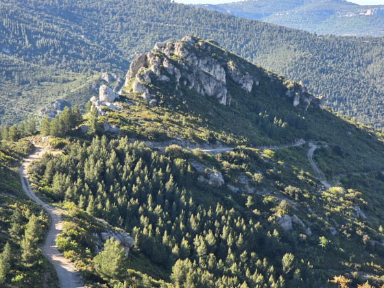 Vue de la route parcourue