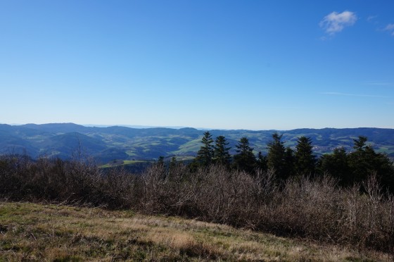 Vue de la table d'orientation