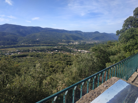 Vue de la table d'orientation.