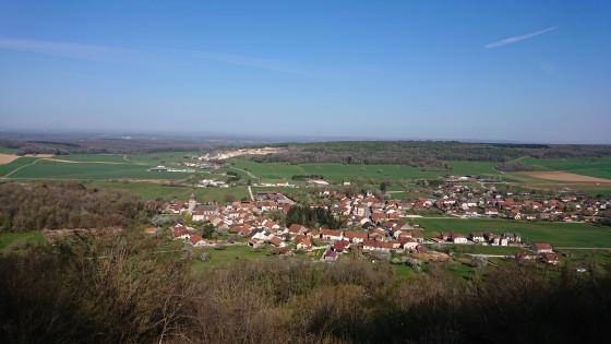 vue de Mailley au niveau de la Croix de la Roche