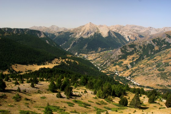 Vue de Saint Paul sur Ubaye depuis le sentier