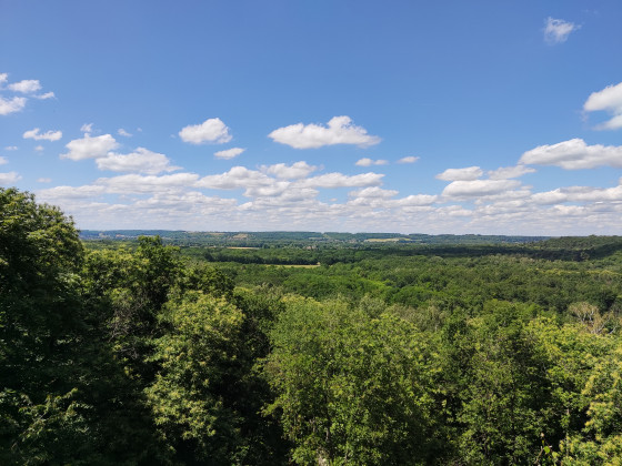 Vue depuis la carrière de la butte du puits