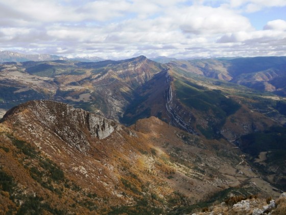 VUE DEPUIS LA CIME DE LA MONTAGNE DE FARAUD-12 NOVEMBRE 2017.